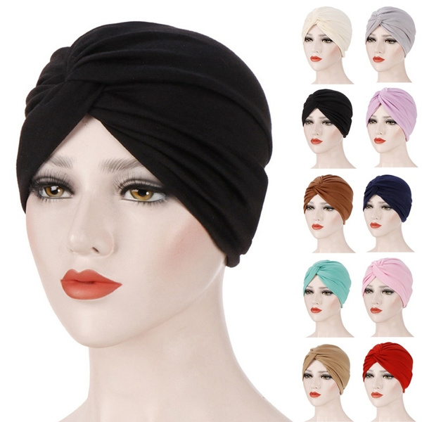 Ladies Women Hair Loss Scarf Cancer Chemo Cap Muslim Turban Hat Hijab Head Wrap