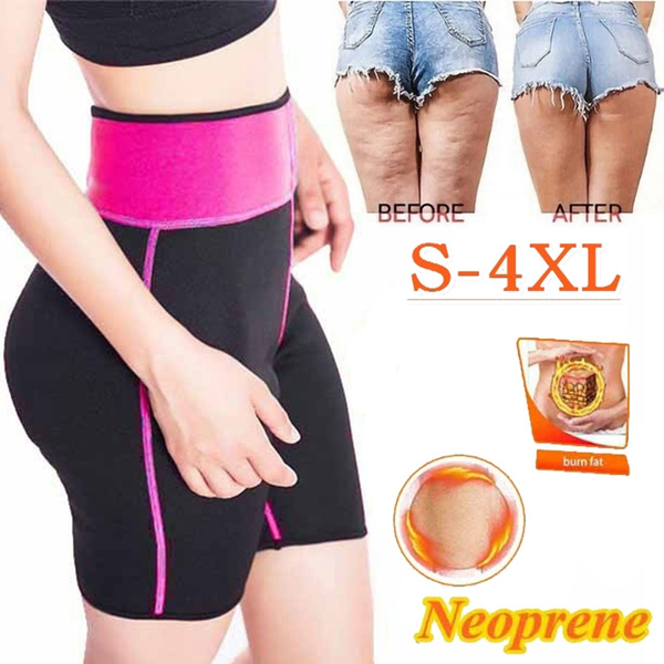 SG Seller)Woman Sweat Sauna Pants Plus Size High Waist Body Shaper Weight  Loss Slimming Pant Fitness Workout sport pant