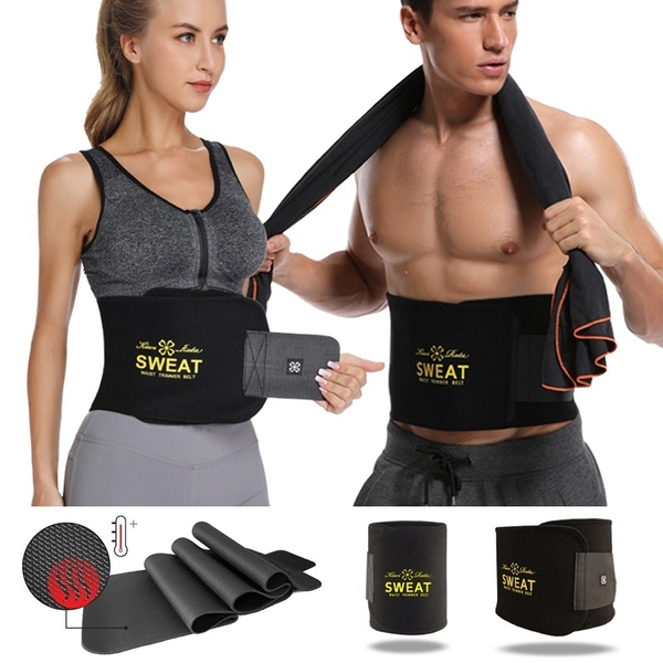 Men/Women Sport Waist Trimmer Slimming Belt Weight Loss Wrap Fat Burner  Tummy Stomach Sweat Belt