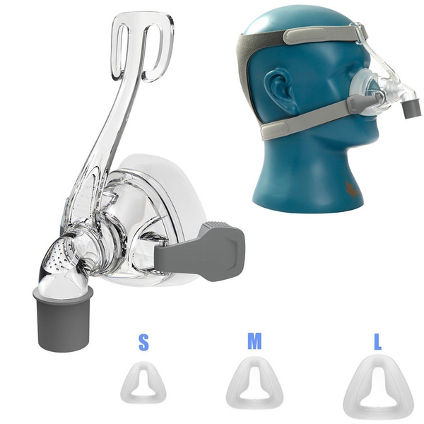 CPAP Nasal Mask with Headgear BMC NM4 Nasal Mask Silicon Cushion for