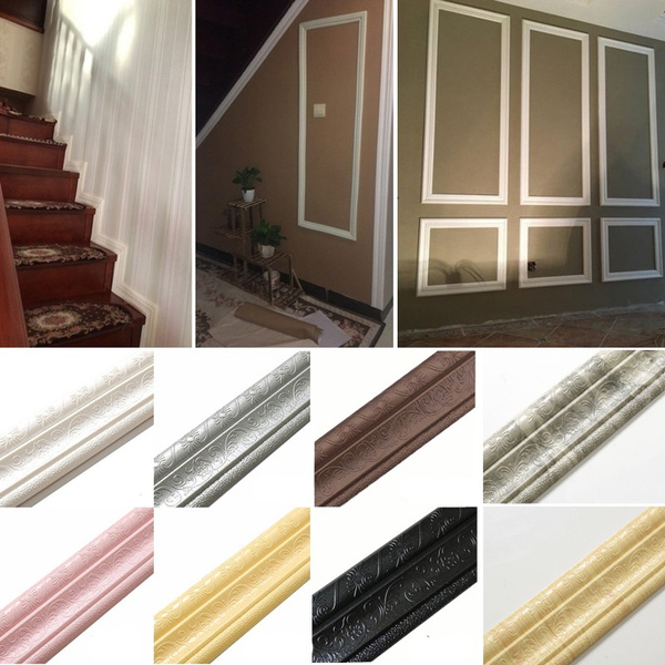 2.3M Waterproof 3D Pattern Self Adhesive Wall Stickers Removable Sticker Decor 2.3M Waterproof 3D Pattern Self Adhesive Wall Stickers Removable Sticker Decor