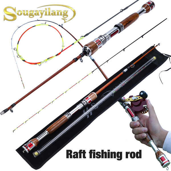 Fishing Rod 4Ft 2Sections Raft Fishing Rods Telescopic Carbon