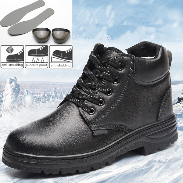 fleece lined steel toe cap boots