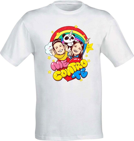 Fashion T-shirt Maglia Maglietta Me Donna Lui Bambina Bambino Contro Te  100% Cotone | Wish
