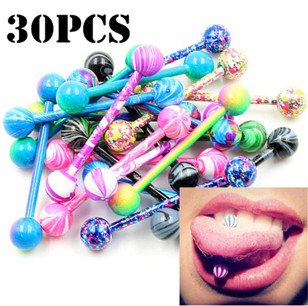 Soft hot sale tongue rings