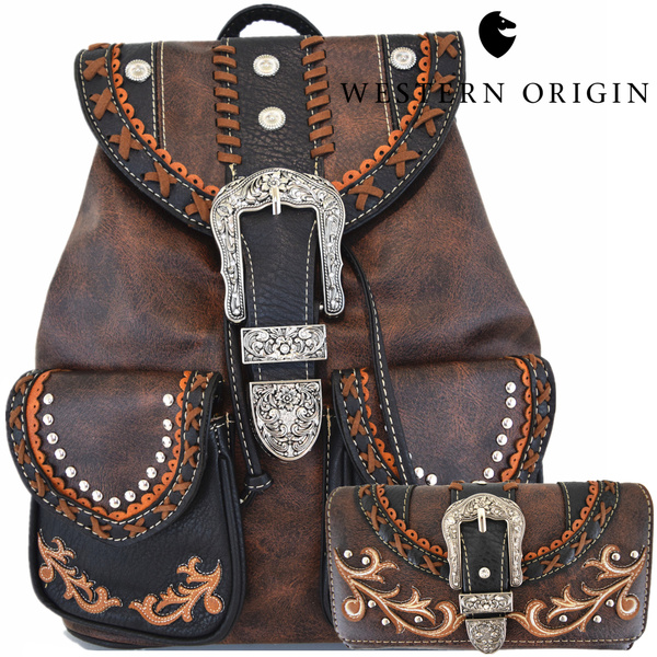 western backpack purse
