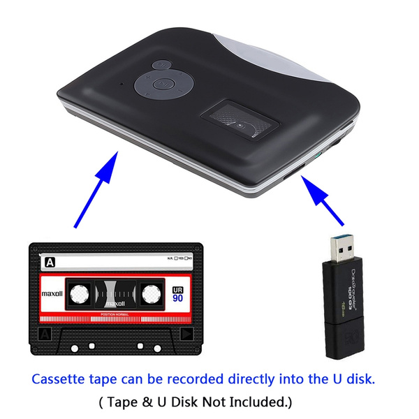 Standalone Cassette Player Portable Cassette Tape to MP3 Converter