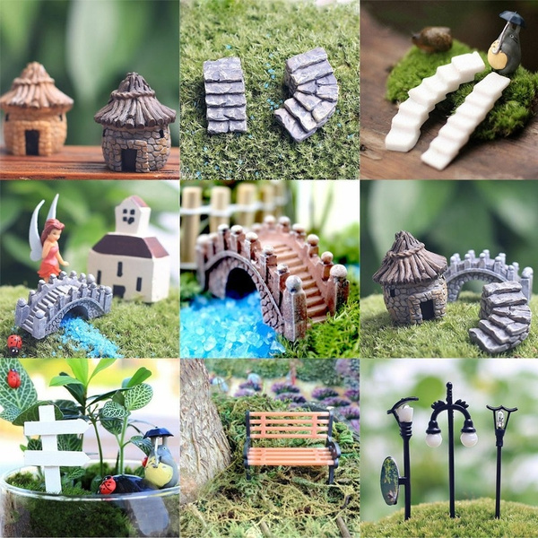 Miniature Fairy Garden Ornament Decor Pots Craft Accessories Dollhouse Z5W4 Z3W9 