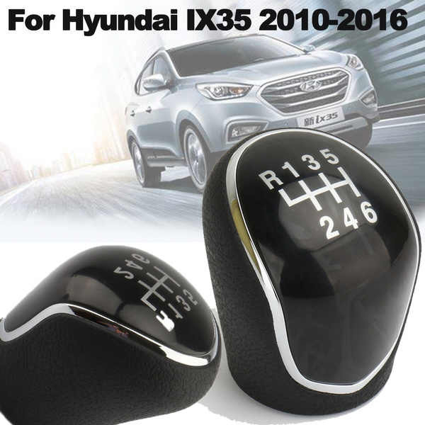6 Speed Leather Car Manual Gear Shift Knob Head Ball For Hyundai IX35 20102016 Wish