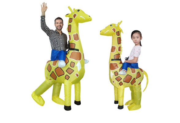 Adult Mens Ladies Womens Inflatable Animal Giraffe Fancy Dress Costume Halloween 