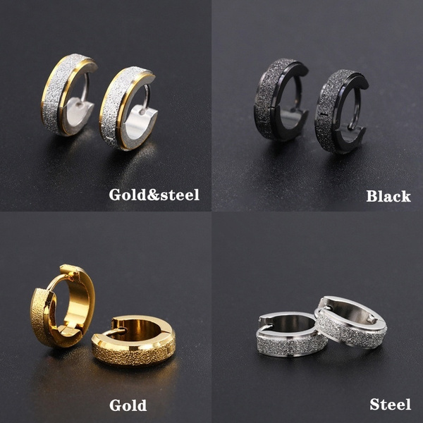 Flat earrings sale for guys