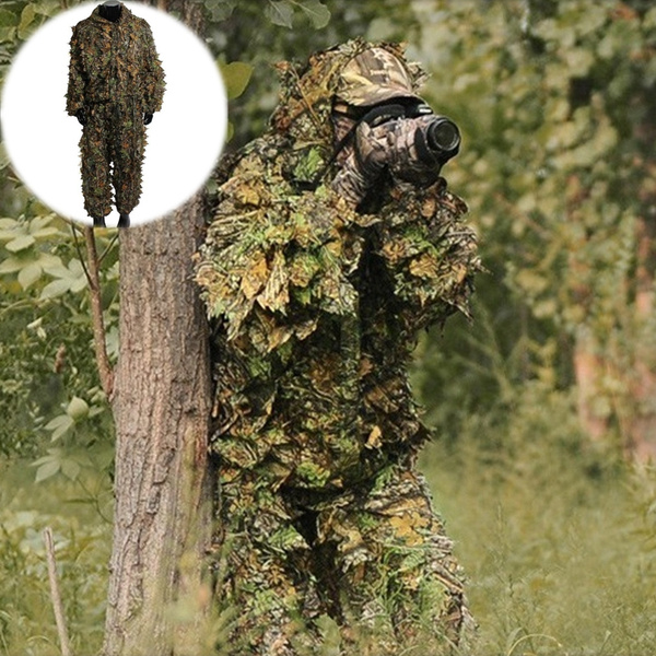 NEW CS Camouflage Clothing Tactical Sniper Bionic Suit Camouflage Hunting  Clothes