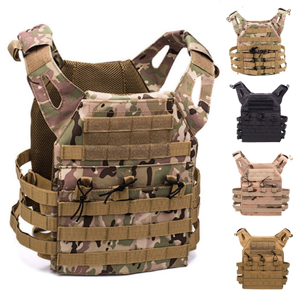 Lightweight Outdoor Tactical Vest Body Armor Hunting Plate Carrier Ammo ...