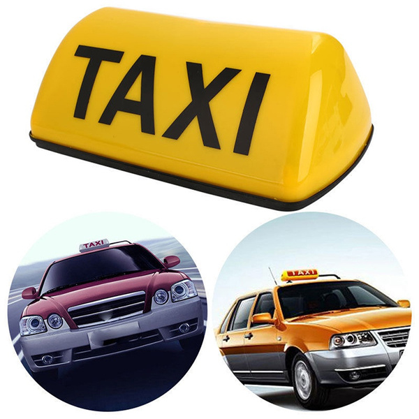 Cuque Car Taxi Cab Roof Top Sign Light Lamp 12V Automobile Taxi Sign Indicator Lamp Blue