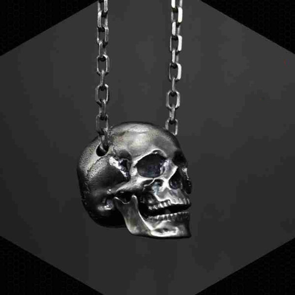 Retro Gothic 316L Stainless Steel Skull 