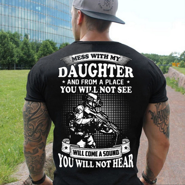 Gun. My Dad's A Veteran Shirt Dad