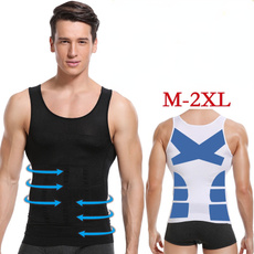 Men's Slim Tummy Belly Body Shaper Compression Waist Trainer Vest Shirt Shapewear Tank Tops