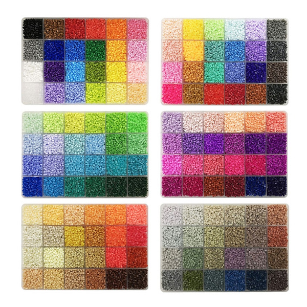 YantBeads 2.6mm Mini Beads Set 96/120/144 colours 550PCS per Colours DIY  Hama Beads