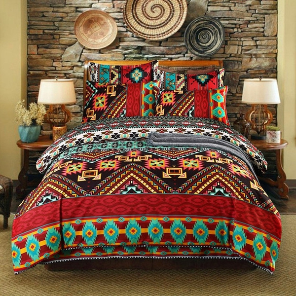 aztec print duvet