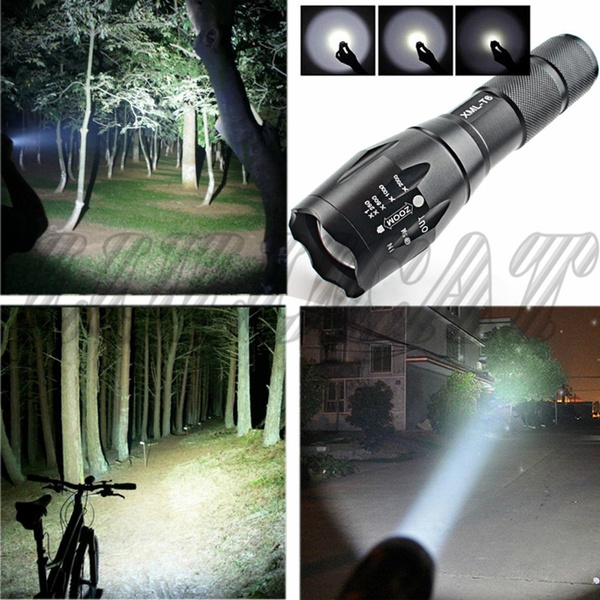 4-Pack High Lumens LED Flashlights - Zoomable, 3 Modes, Water Resistant, Aluminum Alloy
