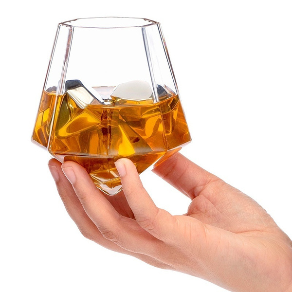 Creative Whiskey Cup Diamond Shape Tumbler Cup European Cocktail Cup | Wish