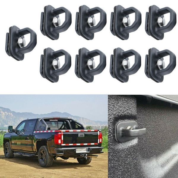 9 Pcs Car Accessories Tie Down Anchor Truck Bed Side Wall Anchors For Gmc Chevy Wish