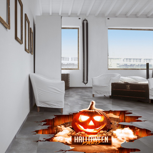 3d Stickers View Scary Pumpkin Shaped Window Floor Decoration Poster Pvc Removable Decal For Kids Wish - Scary Home Decor 3d Stickers View Scary Pumpkin Shaped Window Floor Decoration Poster Pvc Removable Decal For Kids Wish - Scary Home Decor
