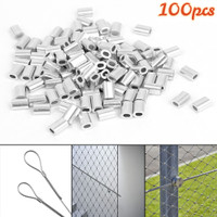 Steel Wire Rope Ferrules - Steel Material, Standard Size, 2 Inch Length, Silver Color, Polished