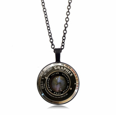 Camera Necklace Gift for Photographer Camera Lens Pendent Necklace Camera Jewelry