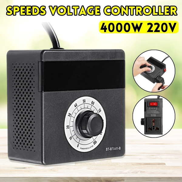 4000W Variable Voltage Speed Fan Motor Tool Control AC Controller AC220V Control