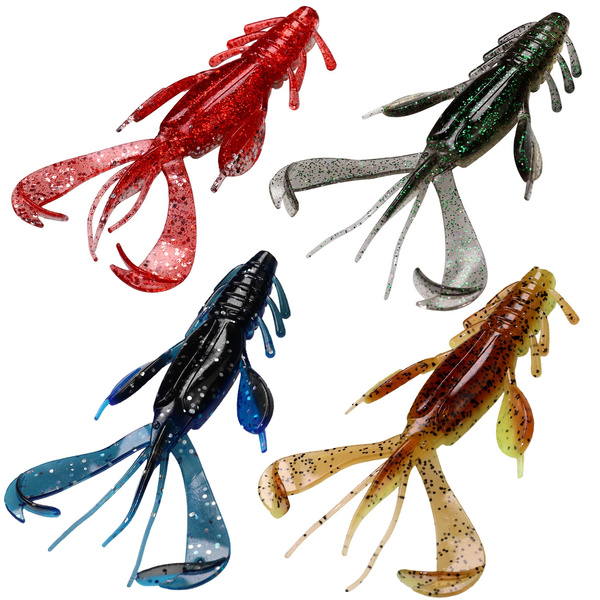 10cm 10.6g Fishing Baits Soft Lure Jig Trailer Lure Claw Bait Lobster  Crawfish Crayfish Soft Bait Lure Creature Claws Bait Soft Plastic Fishing  Lures Artificial Baits 5pcs/pack