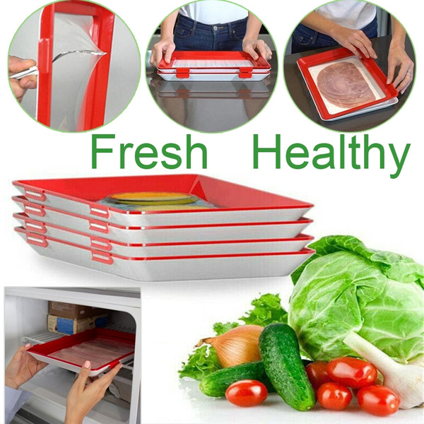  Food Preservation Tray - with Stretch Cover, Food