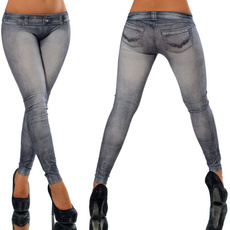 pencil, pants, denimprint, Leggings