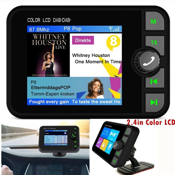 Sølv markedsføring schweizisk Fashion Color-Screen Car DAB/DAB+ Radio Plug & Play FM Transmission Digital  Radio Adapter with Bluetooth Music High Audio Quality | Wish