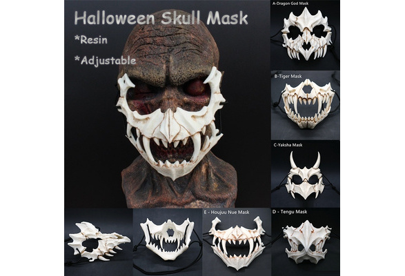 Halloween Dragon God Resin Mask Animal Theme Party Animal Skull Mask | Wish