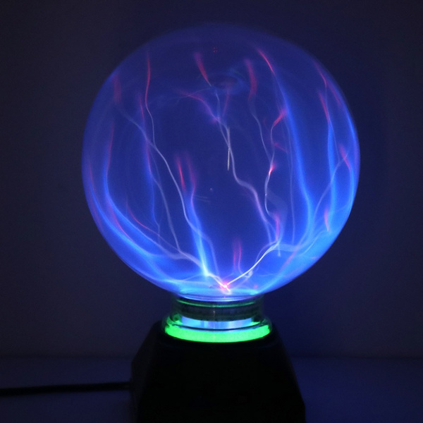 6 Inch Plasma Ball Magic Sphere Lightning Crystal Globe Touch Nebula ...