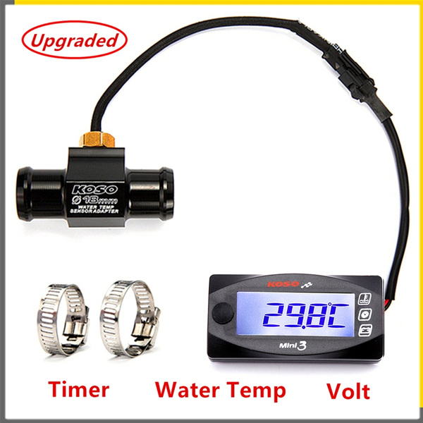 Heißer Verkauf KOSO Wasser Temperatur Messer Thermometer Für 0 ~ 120 Grad  Universal Digitale Motorrad Wasser Temp Meter Set