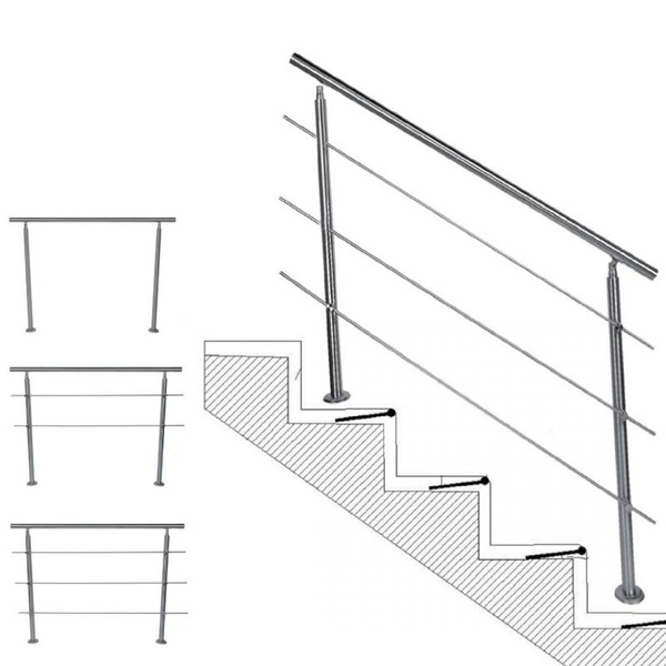 Stair Railing Handrail Stainless Steel Rail Bars For Stair Steps | Wish