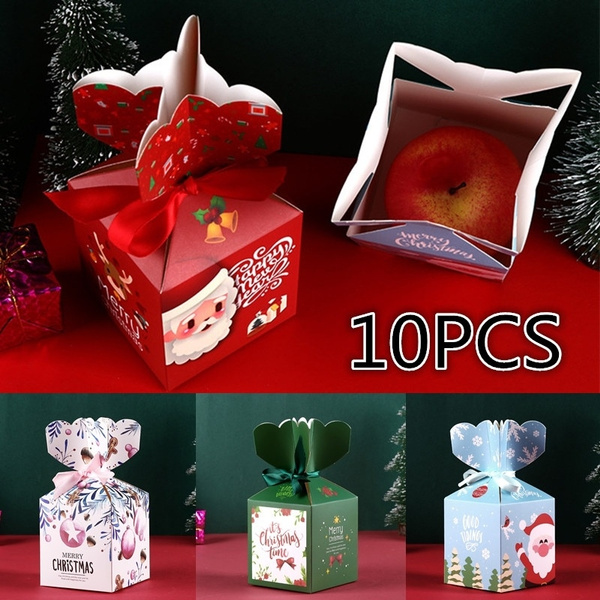Gifts Package Party Supplies Christmas Gift Paper Carrier Xmas Bags Candy Box 