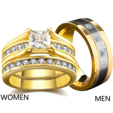 Couple Rings, weddingwomenringsetgold, coupleringsforhimandherset, himandherring