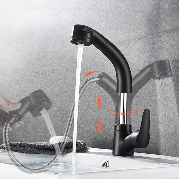 Kitchen Faucet With Shower Head Black Kitchen Sink Faucet Pull Out Sink