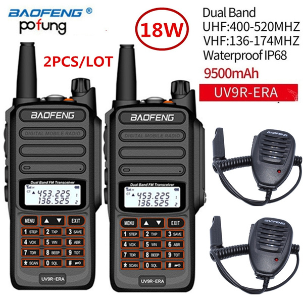 Baofeng UV-9R Plus Walkie Talkie UHF VHF Dual Band Waterproof