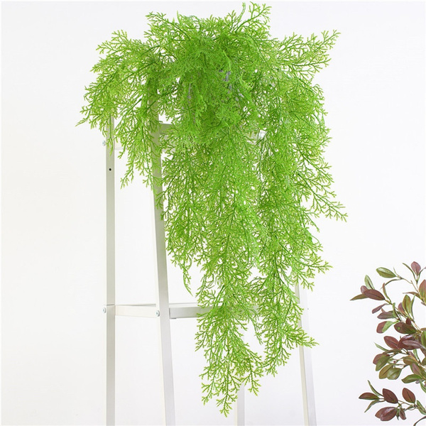Fake Artificial Vine Plants Leaves Flower Pine Needles Home Wall Hanging Decor 