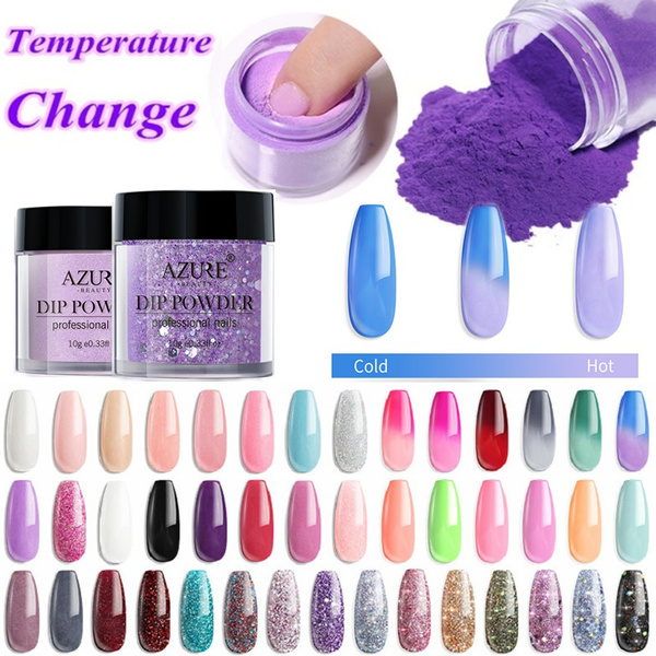 10ML Temperature Color Changing Dipping Nail Powder Thermal Nail