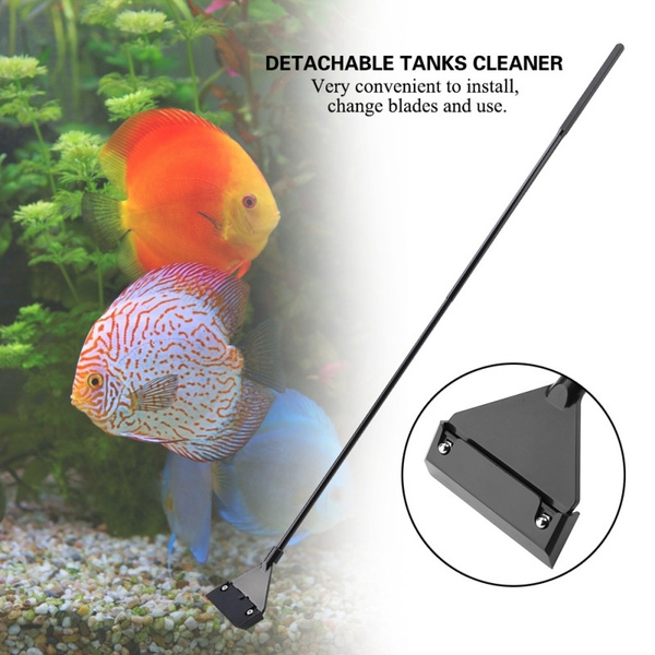 Aquariums Fish Tanks Cleaner Algae Scraper Detachable Tank Razor Blade  Glass Cleaner Tool