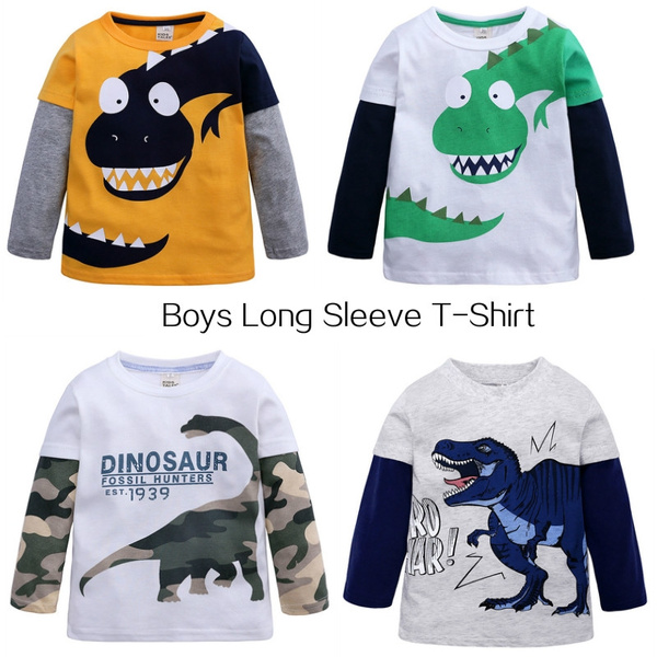 Kids Boys Spring Autumn Cotton Tops 
