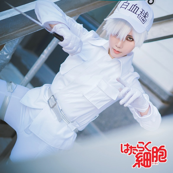 Cells At Work Code Black Neutrophil 1212 Blue Cosplay Wig