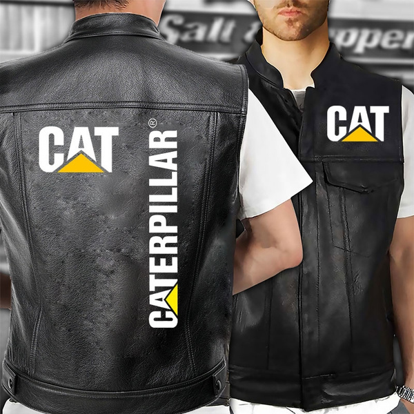 caterpillar leather jacket