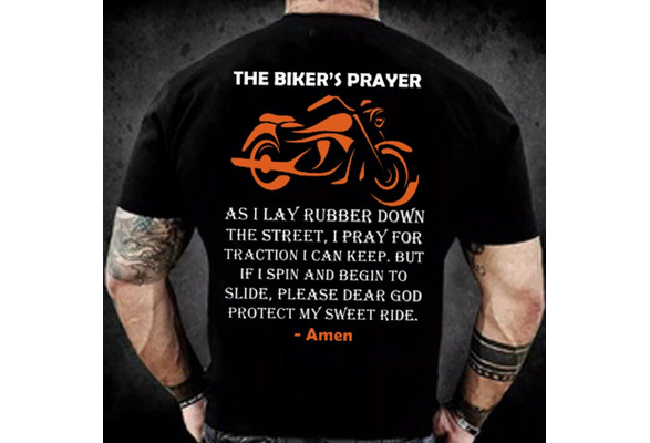 biker prayer t shirt