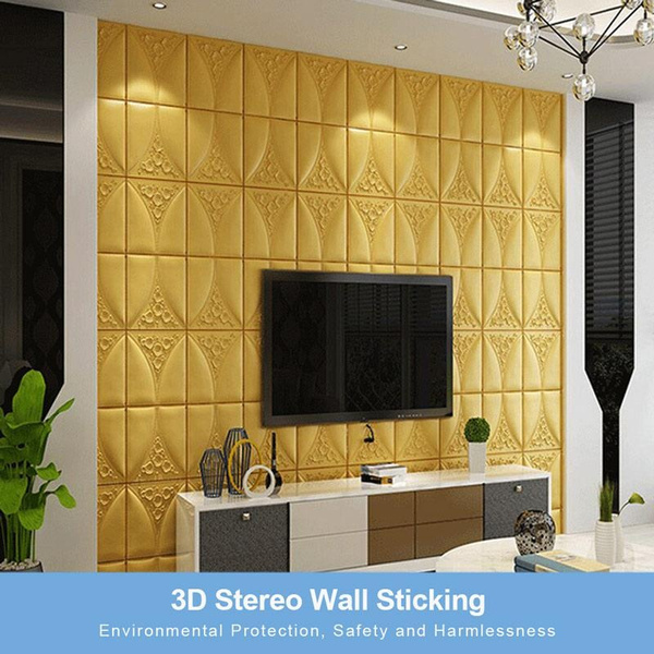 Coozy Foam 3d Wall Stickers Home Decor Wallpaper Diy Wall Decor Brick Living Room Kids Bedroom Decorative Sticker Wish
